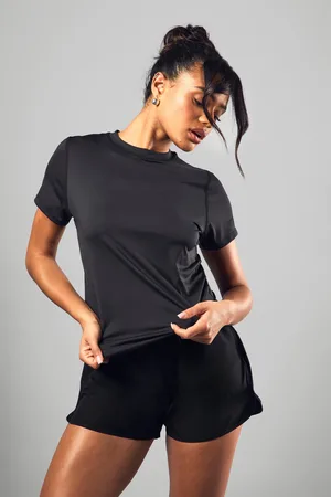 Boohoo Womens Dsgn Studio Sports Loose Fit Run T-Shirt - - S