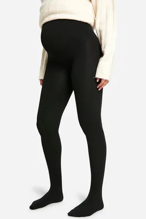 Boohoo Womens Maternity 100 Denier Bump Support Tights - - 8