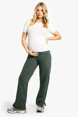 Boohoo Womens Maternity Over The Bump Straight Leg Jeans - - 8