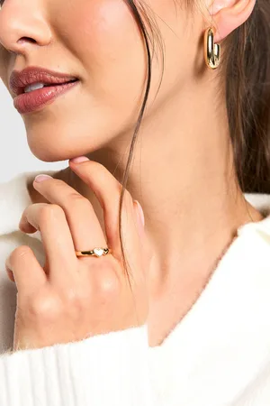 Boohoo Womens Pearl Double Heart Ring - - One Size