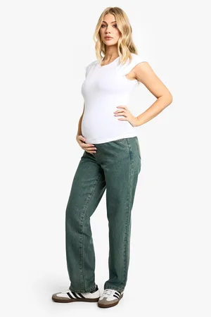 Boohoo Womens Maternity Over The Bump Boyfriend Jeans - - 14