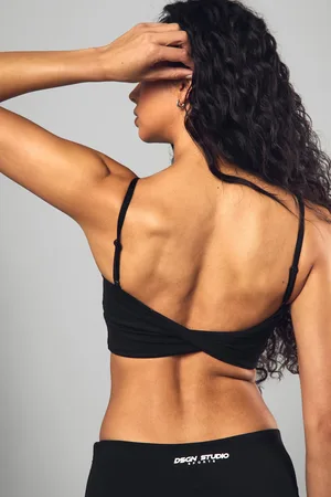 Boohoo Womens Dsgn Studio Sports Supersoft Cross Back Sports Bra - - S