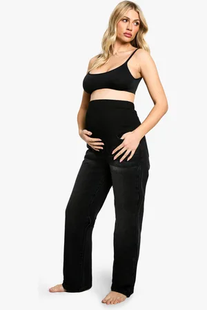 Boohoo Womens Maternity Over The Bump Straight Leg Jeans - - 8