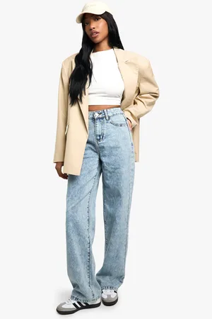 Boohoo Womens Basics Boyfriend Denim Jeans - - 10/30L