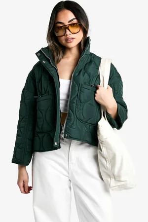 Boohoo Womens Quilt Detail Padded Jacket - - 6