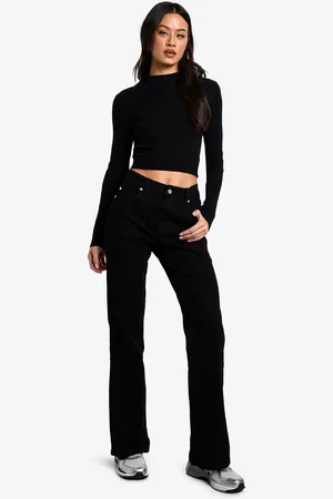 Boohoo Womens The Tall Low Waist Bootcut Jean - - 8/34L