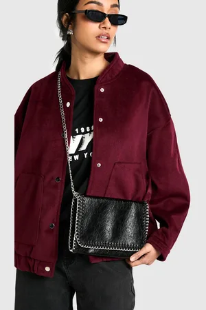 Boohoo Womens Distressed Pu Chain Cross Body Bag - - One Size