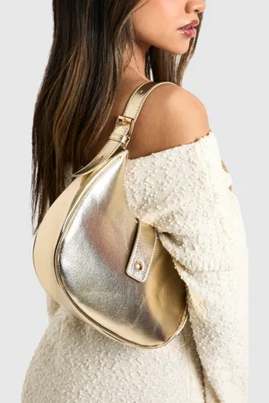 Boohoo Womens Half Moon Leather Look Shoulder Bag - - One Size