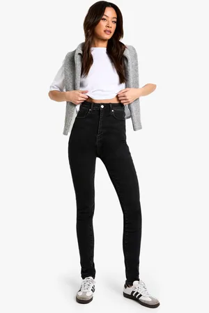 Boohoo Womens The Tall High Waist Skinny Jean - - 8/34L