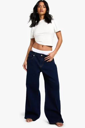 Boohoo Womens The Petite Low Waist Boyfriend Jean - - 8/26L