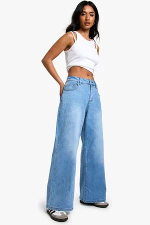 Boohoo Womens The Petite Low Waist Boyfriend Jean - - 6/26L