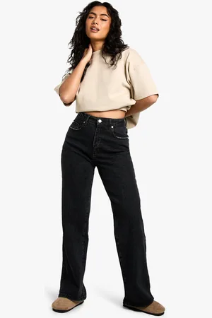 Boohoo Womens The High Waist Loose Straight Jean - - 6/30L