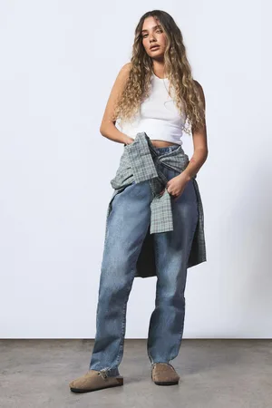 Boohoo Womens The High Waist Mom Jean - - 6/30L