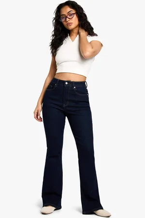 Boohoo Womens The High Waist Flared Jean - - 6/30L