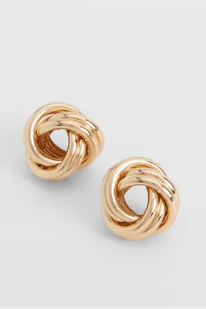Boohoo Womens Knot Detail Stud Earrings - - One Size