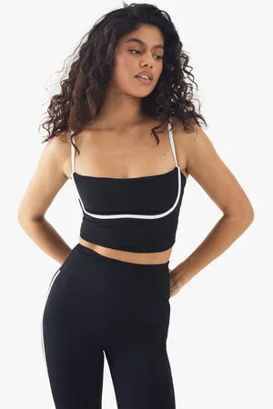 Boohoo Womens Premium Sculpt Piping Detail Padded Sports Bra - - S