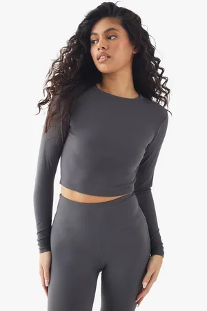 Boohoo Womens Dsgn Studio Supersoft Peached Sculpt Long Sleeve Top - - S