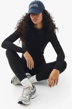 Boohoo Womens Dsgn Studio Supersoft Peached Sculpt Long Sleeve Top - - S