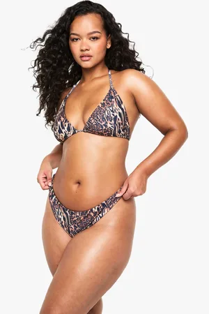 Boohoo Womens Plus Swimwear Essentials Thong Brief - - 28