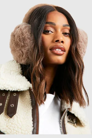 Boohoo Womens Faux Fur Fluffy Earmuff - - One Size