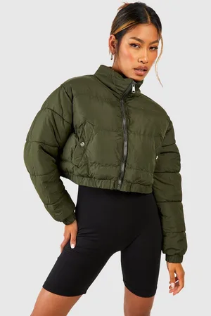 Boohoo Womens Crop Puffer Jacket - - 14