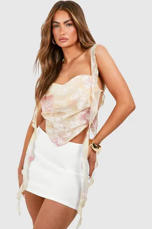 Boohoo Womens Floral Ruffle Cami - - 8