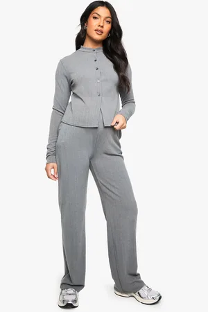 Boohoo Womens Matenrity Long Sleeve Button Dow Co-Ord - - 8
