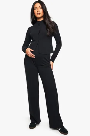Boohoo Womens Matenrity Long Sleeve Button Dow Co-Ord - - 8