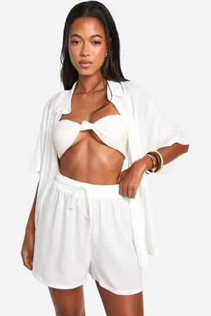 Boohoo Womens Shirt And Short Beach Co-Ord - - 8