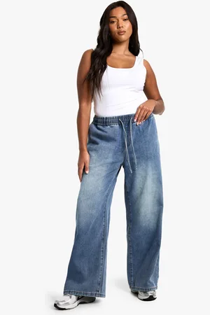 Boohoo Womens Plus Elasticated Waist Jean - - 16
