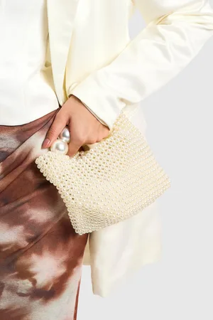 Boohoo Womens Pearl All Over Grab Bag - - One Size