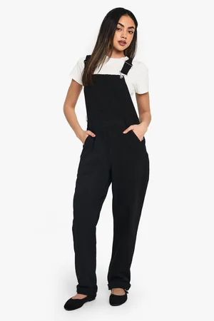 Boohoo Womens Boyfriend Denim Dungarees - - 8