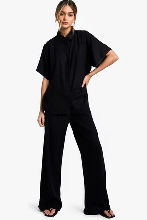Boohoo Womens Lightweight Short Sleeved Shirt And Trouser Co-Ord - - 6