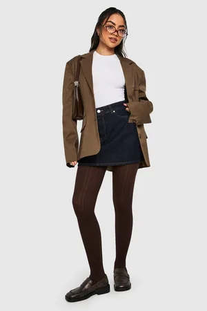 Boohoo Womens Patterned Tights - One Size