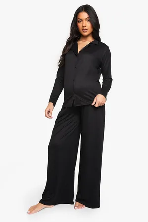 Boohoo Womens Maternity Basic Shirt & Trouser Pj Set - - 8