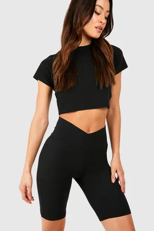 Boohoo Womens Tall Premium Super Soft Detail Waistband Cycling Short - - 8