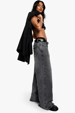 Boohoo Womens The Petite Low Waist Boyfriend Jean - - 6/26L