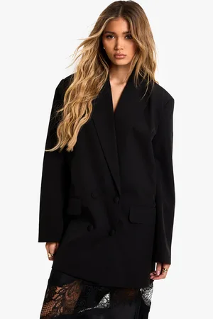 Boohoo Womens Woven Tailored Oversized Blazer - - 8