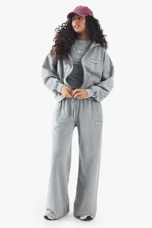 Boohoo Womens Dsgn Studio Label Straight Leg Joggers - - S