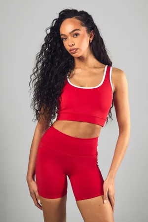Boohoo Womens Dsgn Studio Supersoft Peached Sculpt Padded Sports Bra - - S