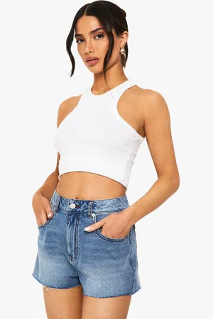 Boohoo Womens Petite Denim Mini Short - - 6