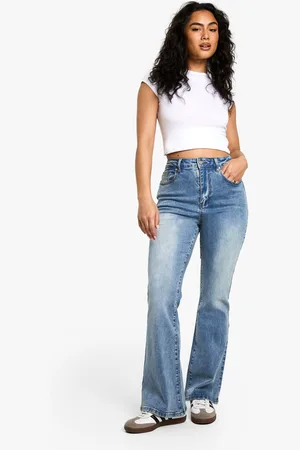 Boohoo Womens The High Waist Flared Jean - - 10/30L