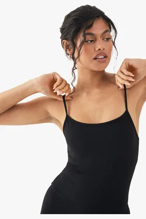Boohoo Womens Dsgn Studio Super Soft Peached Sculpt Padded Strappy Sports Vest - - S