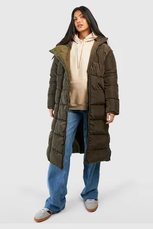 Boohoo Womens Maternity Pre & Postpartum 3 In 1 Puffer Coat With Extender - - 12