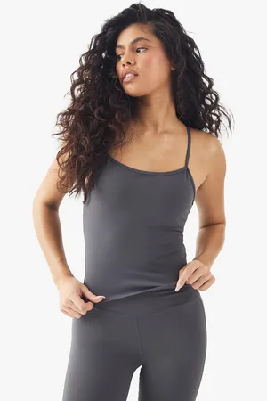 Boohoo Womens Dsgn Studio Super Soft Peached Sculpt Padded Strappy Sports Vest - - S