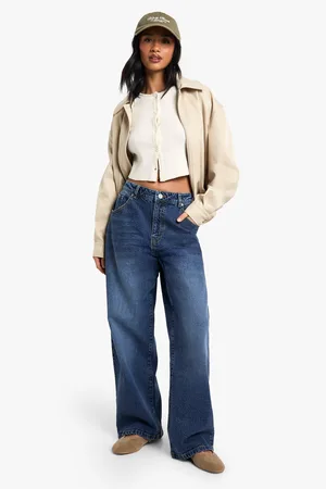 Boohoo Womens Dsgn Studio Petite Basic Boyfriend Jean - - 6/26L