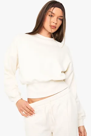Boohoo Womens Deep Hem Boxy Oversized Sweatshirt - - S
