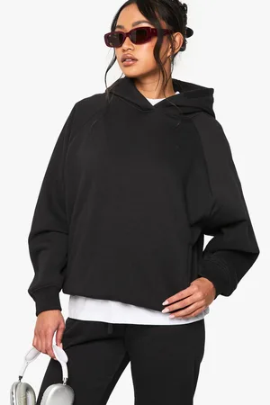 Boohoo Womens Raglan Seam Oversized Hoodie - - S