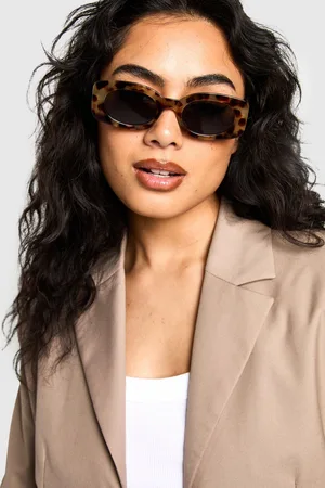 Boohoo Womens Tortoiseshell Square Sunglasses - - One Size