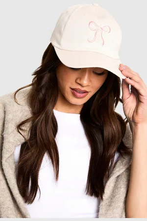 Boohoo Womens Bow Embroidered Cap - - One Size